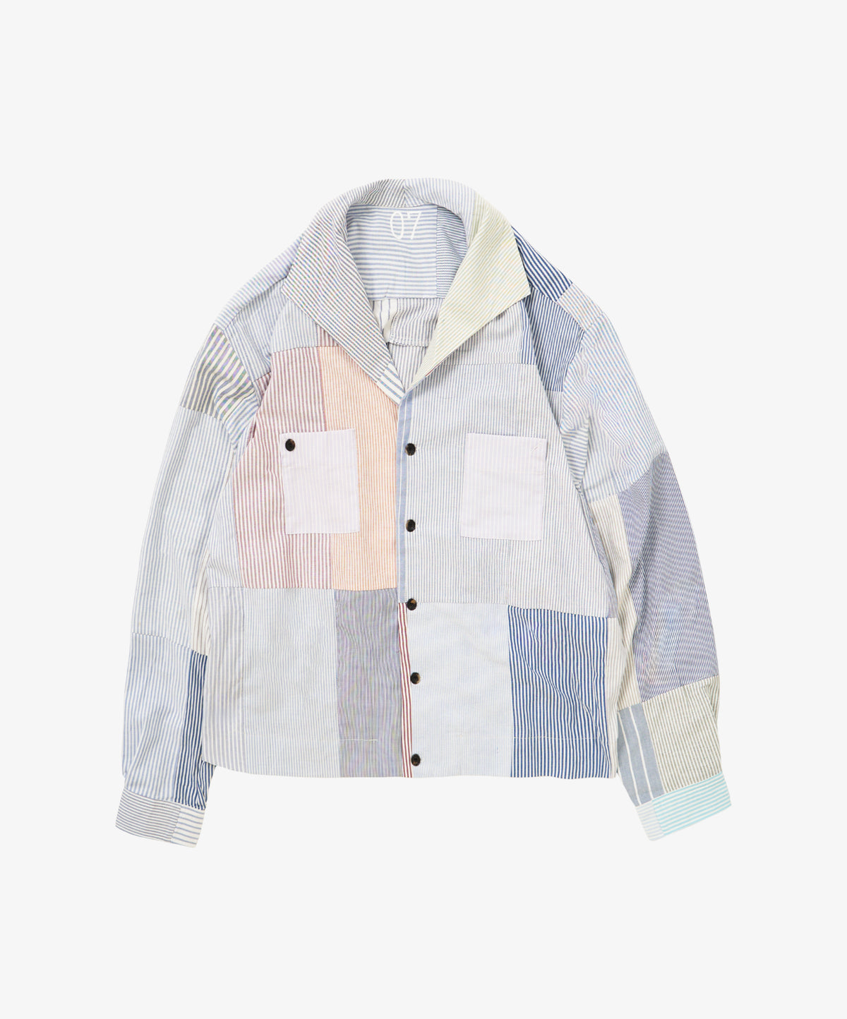 rib blouson oxford stripe seven
