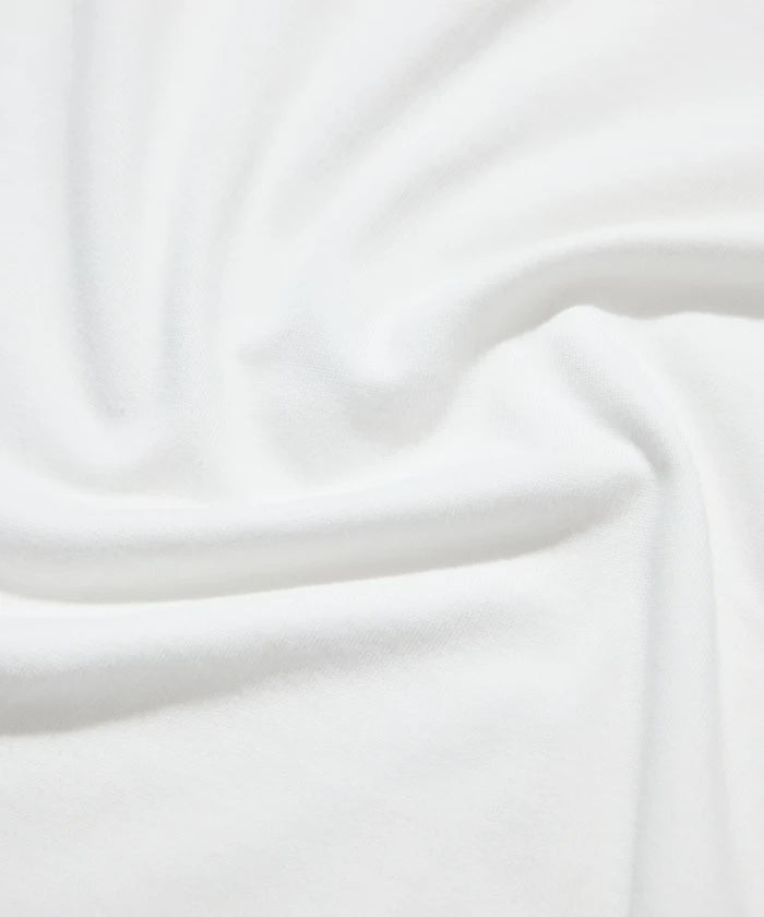 Sheer Knit & Cotton T-Shirt Layered Set