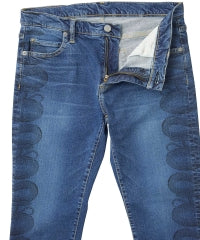 Snake Loop Skinny Denim Pants