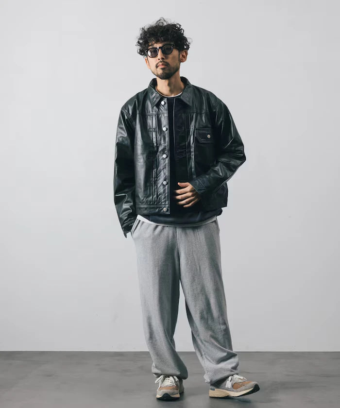 Leather Jacket TYPE-1 / Water-Repellent Leather / Cowhide