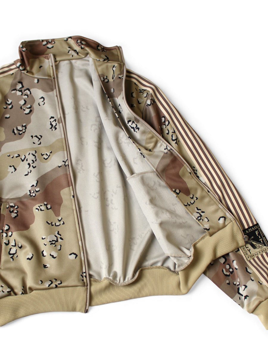 Smooth Jersey Chocolate Chip Camouflage Track Jacket