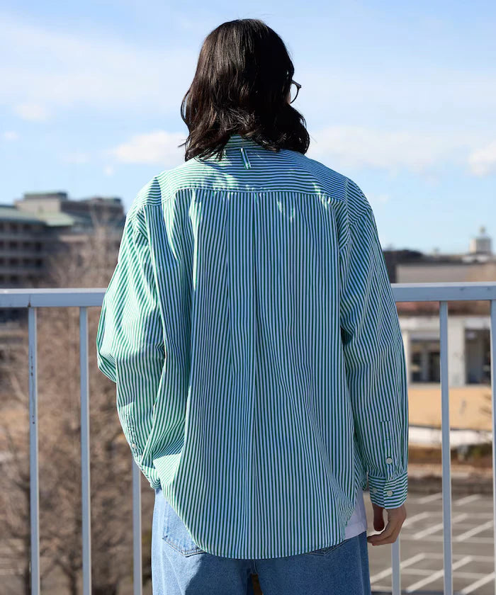 <New Color Added> Relaxed Fit Broad Shirt / Regular Collar / Long Sleeve