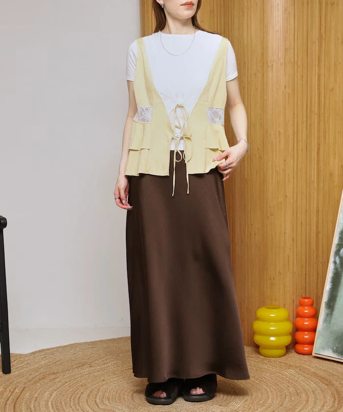 Switch Race Vintage Satin Ribbon Vest [Limited Release]
