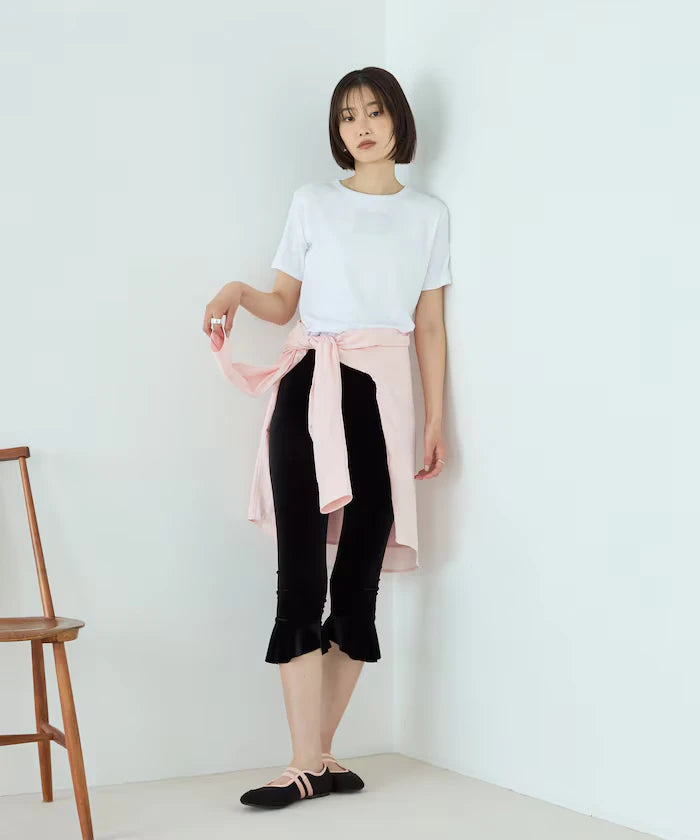 Lace Applique Cotton Modal T-Shirt