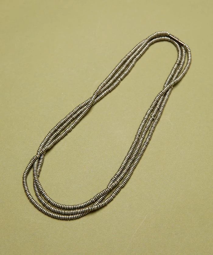 Disk Type Metal Beads Long Necklace 140cm