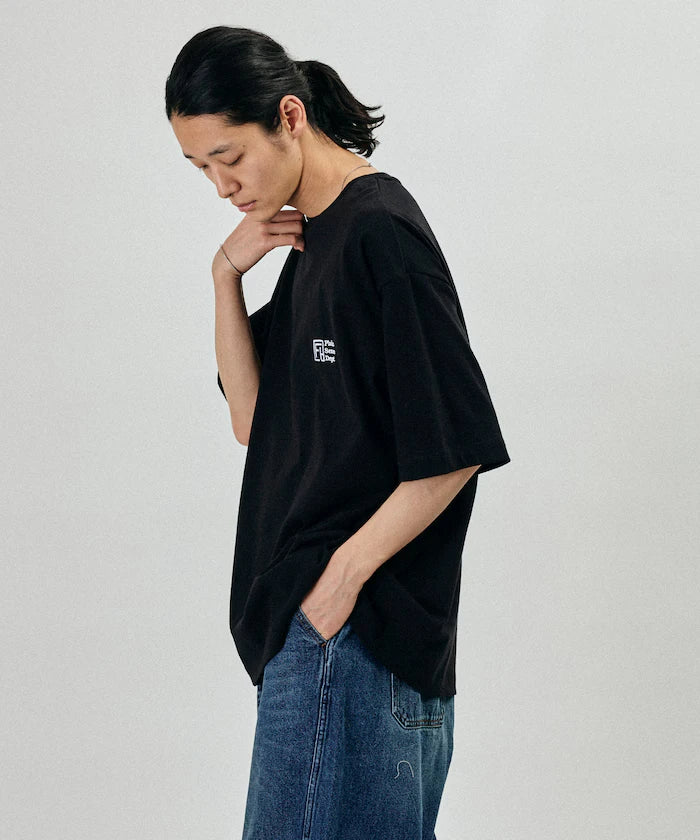 6 Ounce Front Logo Embroidered Crew Neck T-Shirt / One Point Design T-Shirt LEFT CHEST EMBROIDERY PSD