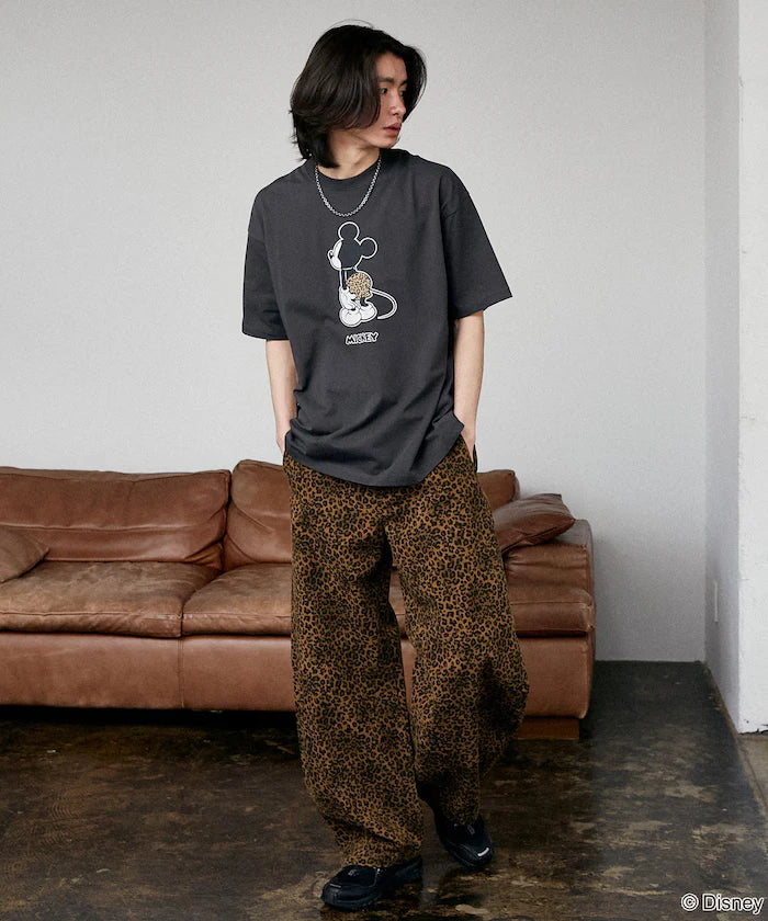 <Functional Material>Mickey Mouse & Minnie Mouse/Face T-Shirt Limited Edition