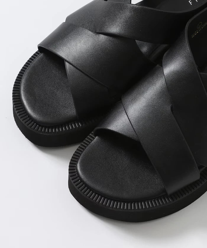 Wide Cross Sandals