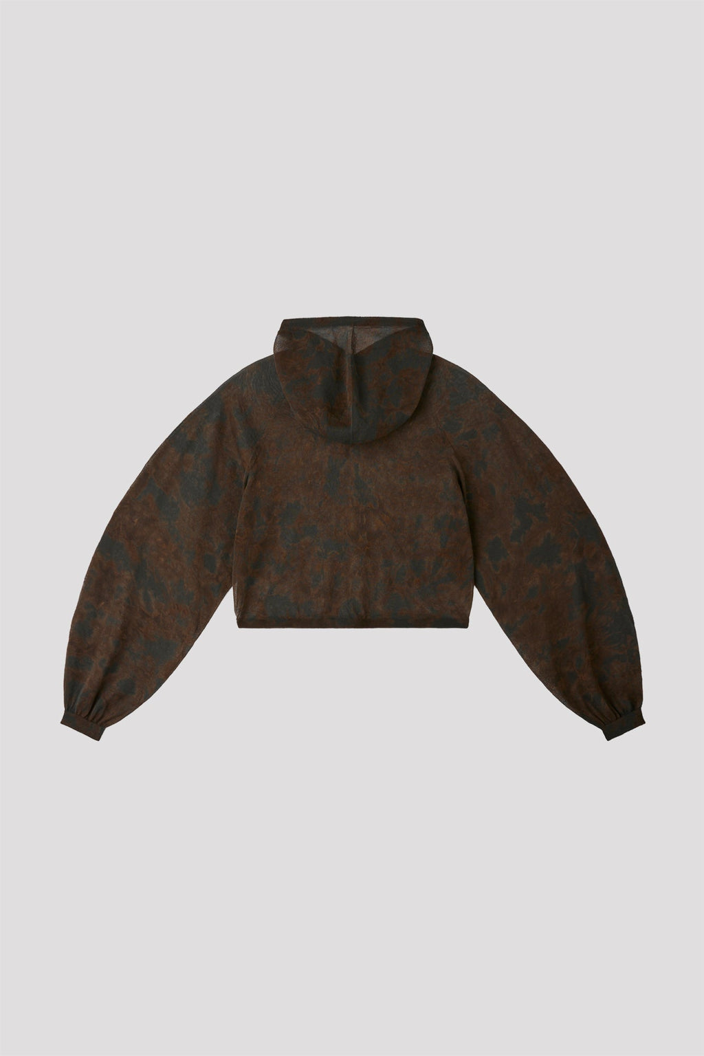 DYEING TC LUCENT CROPPED HOODIE