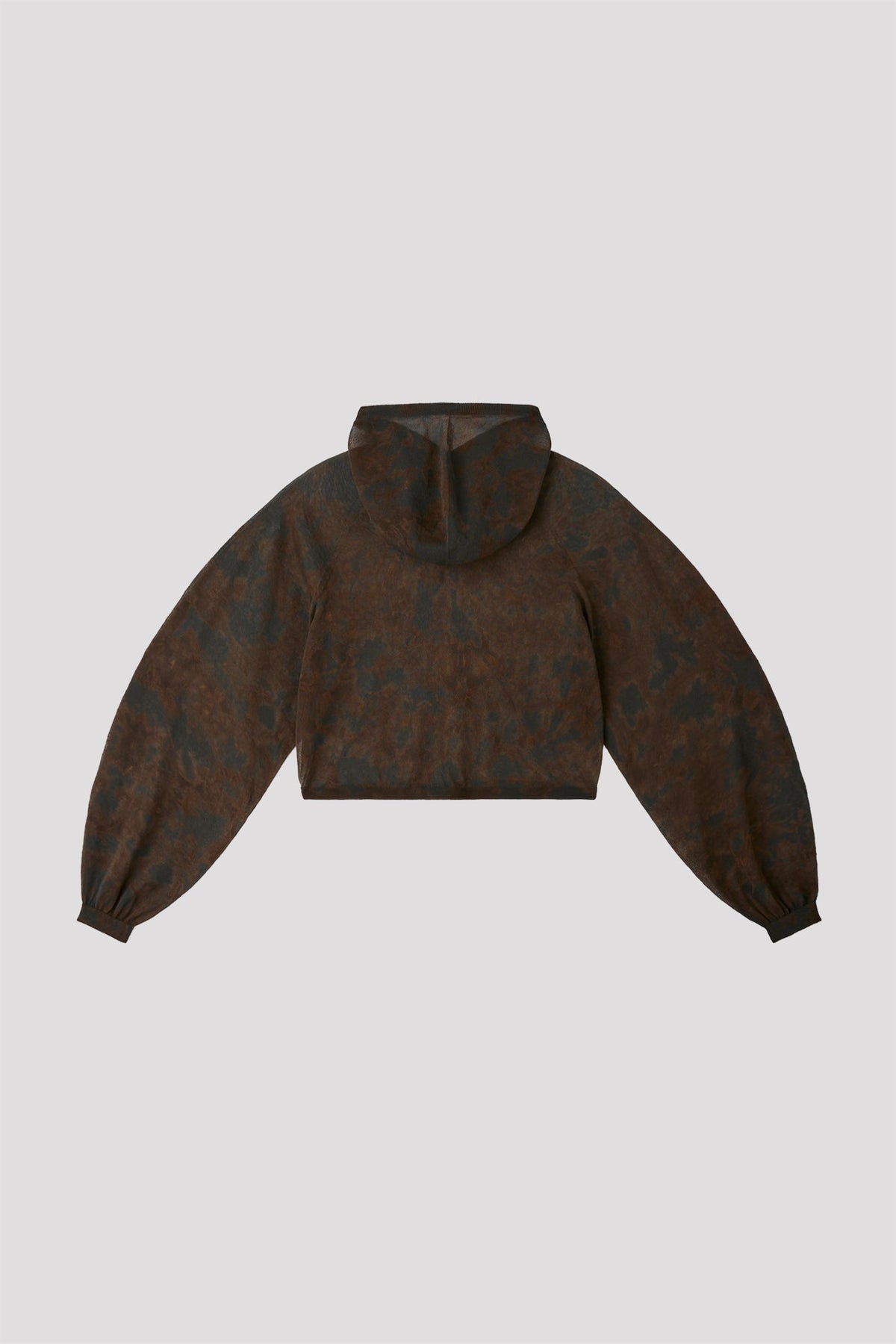 DYEING TC LUCENT CROPPED HOODIE