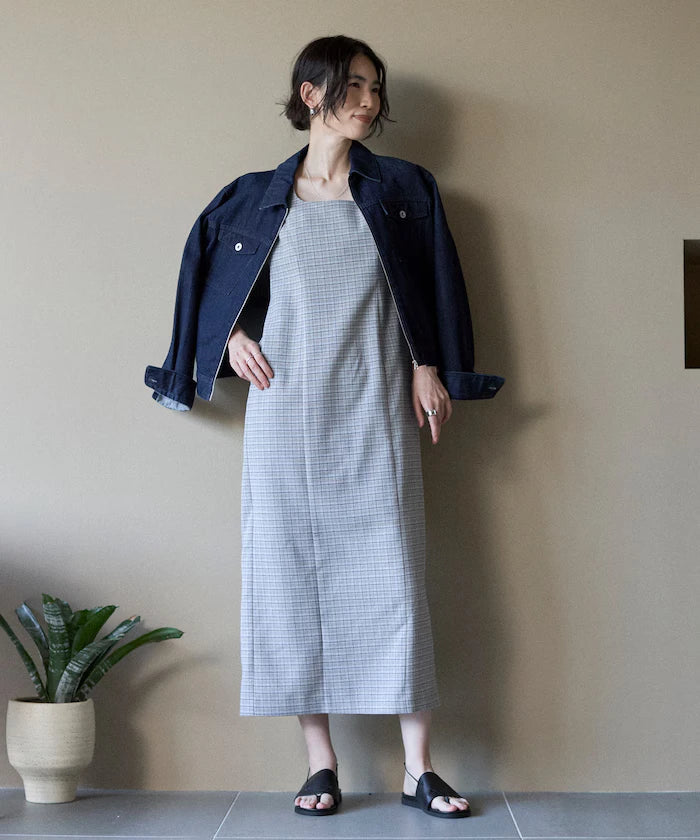 Camilla Check I-Line Dress / Suitable for Setup