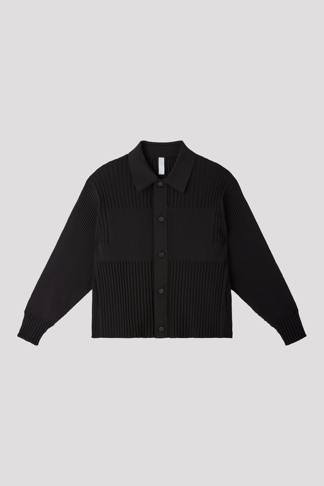 FLUTED SHIRT COLLAR BLOUSON