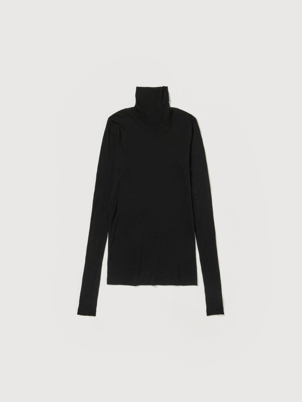 SUPER HIGH GAUGE SHEER RIB TURTLE NECK L/S TEE