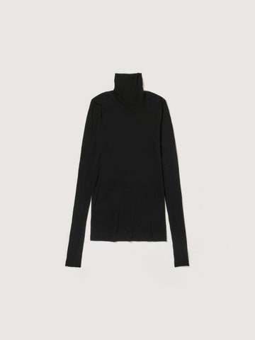SUPER HIGH GAUGE SHEER RIB TURTLE NECK L/S TEE