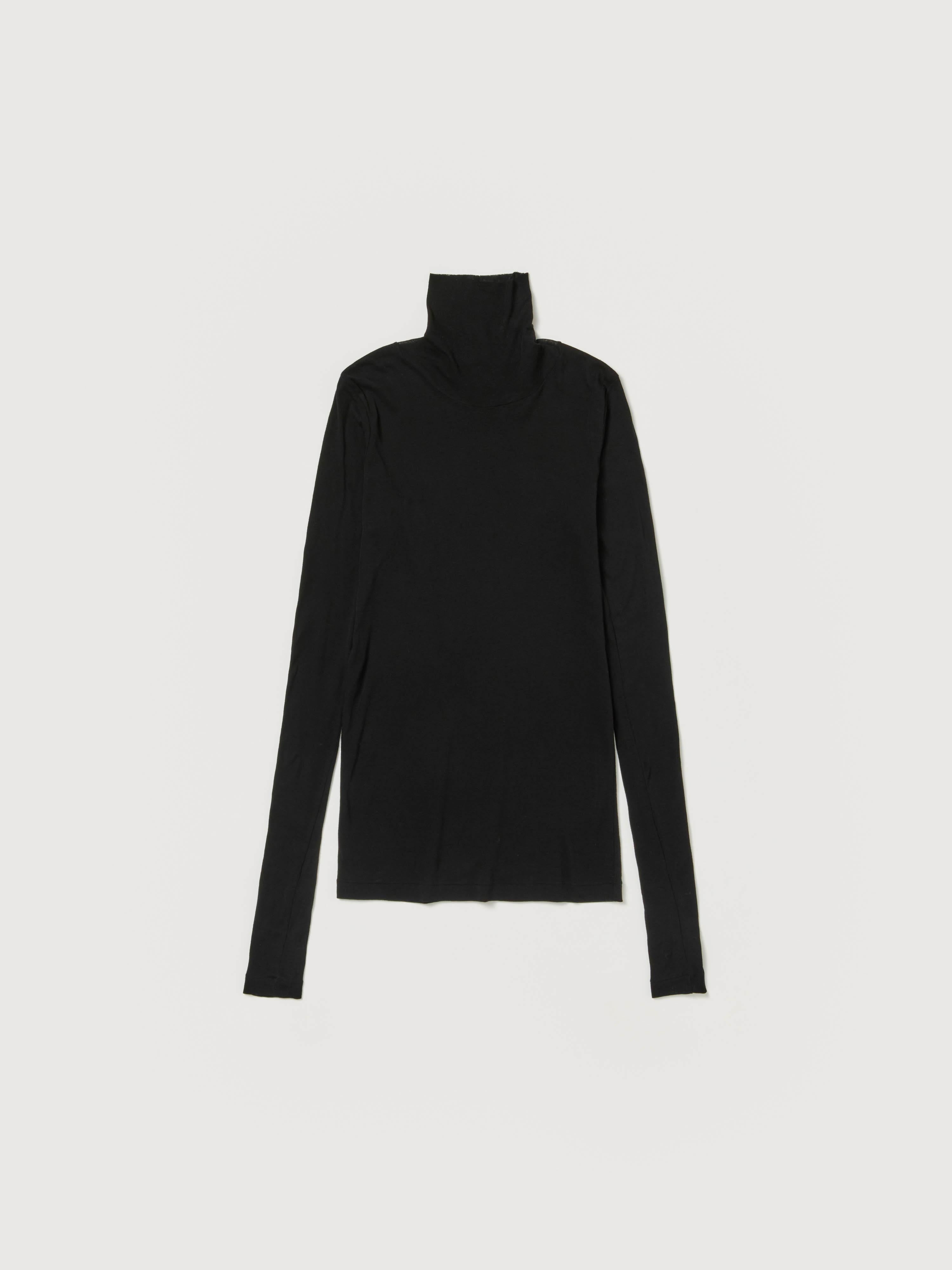 SUPER HIGH GAUGE SHEER RIB TURTLE NECK L/S TEE