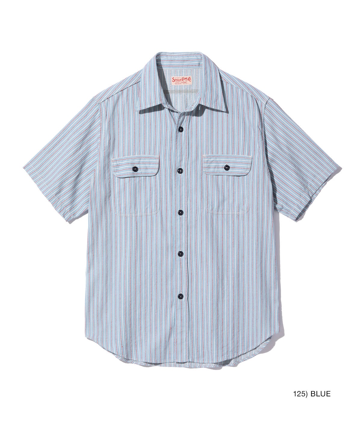 Dobby Stripe Work Shirt (Short Sleeve)
