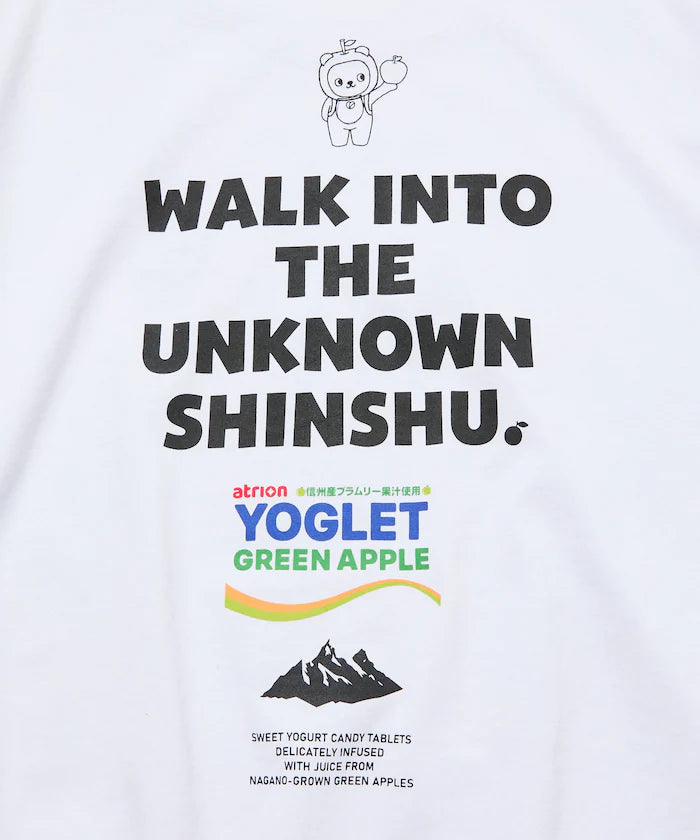 Arukuma X Yoguret X FREAK'S STORE Relax Fit Back Print Hem Code Crew Neck T-Shirt