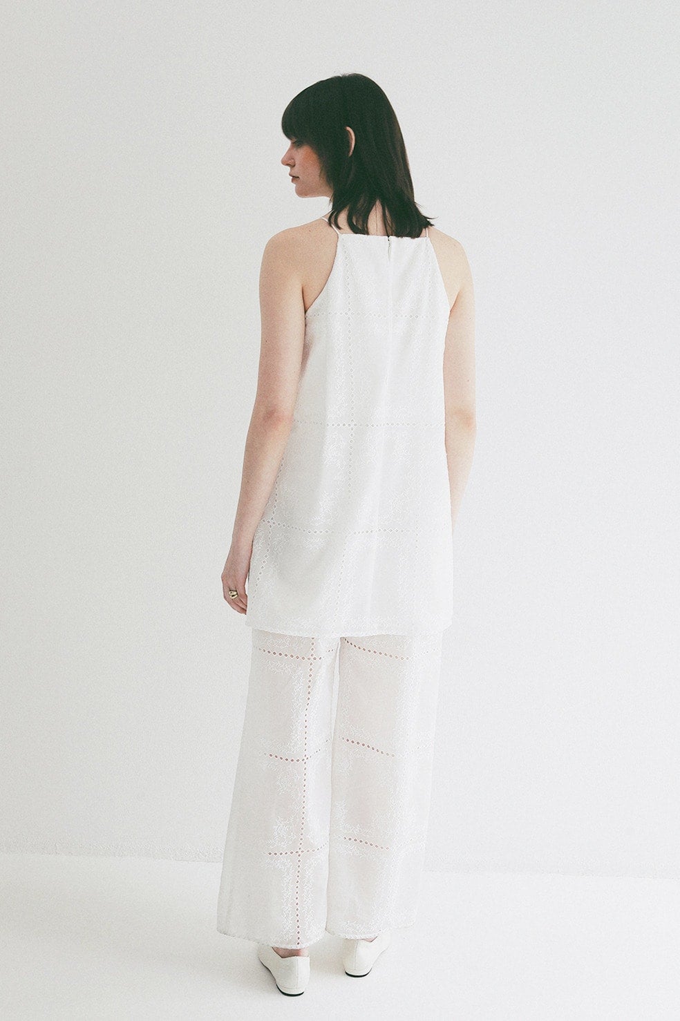 EMBROIDERY LACE CAMI ALL IN ONE