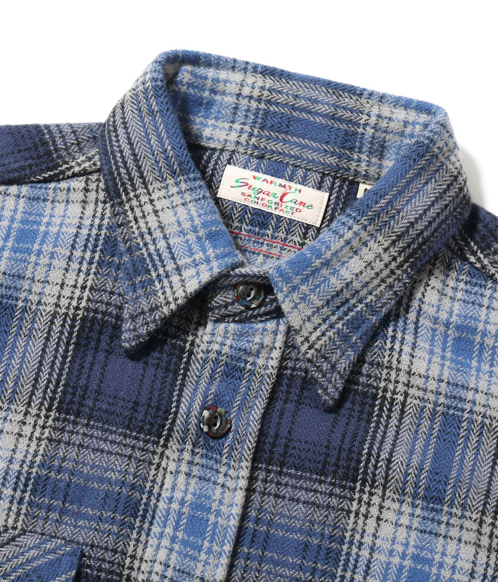 FICTION ROMANCE HERRINGBONE TWILL CHECK WORK SHIRT