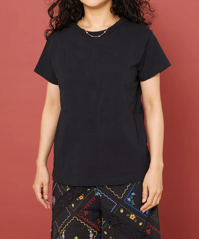 Oil Cut Processing Crew Neck T-Shirt