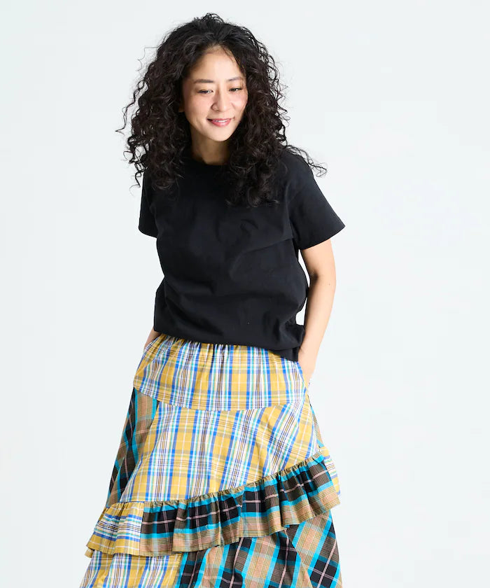 Oil Cut Processing Crew Neck T-Shirt