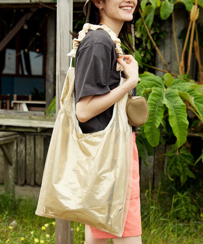 Multiway Frill Shoulder Layered Mesh Bag