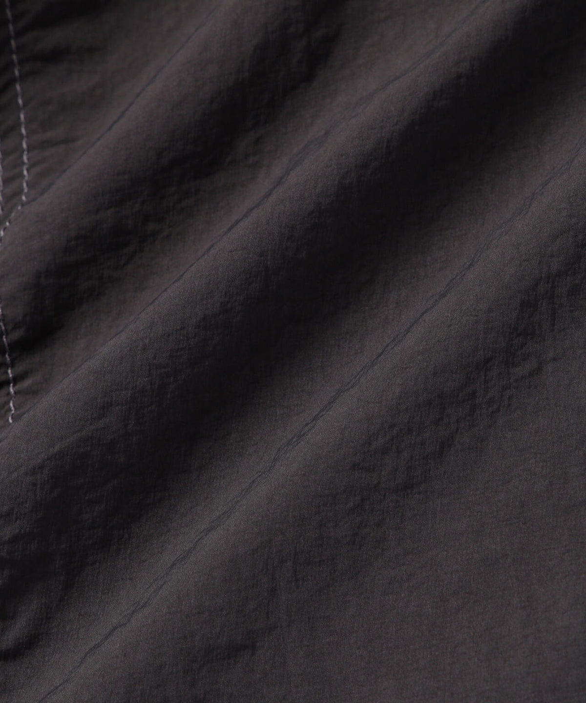 crinkled nylon pants