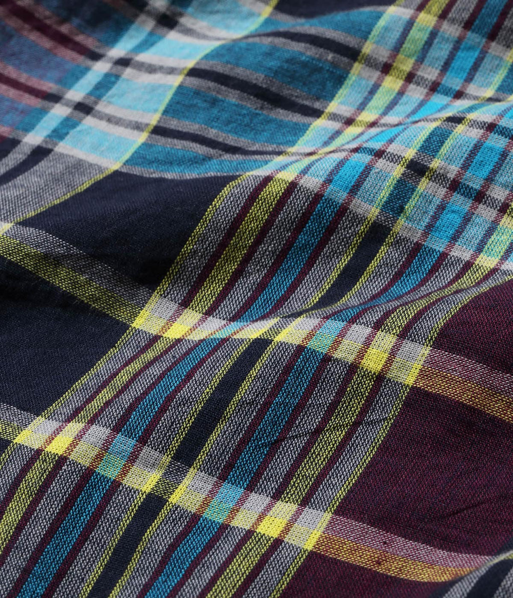 Madras Check Button Down Shirt