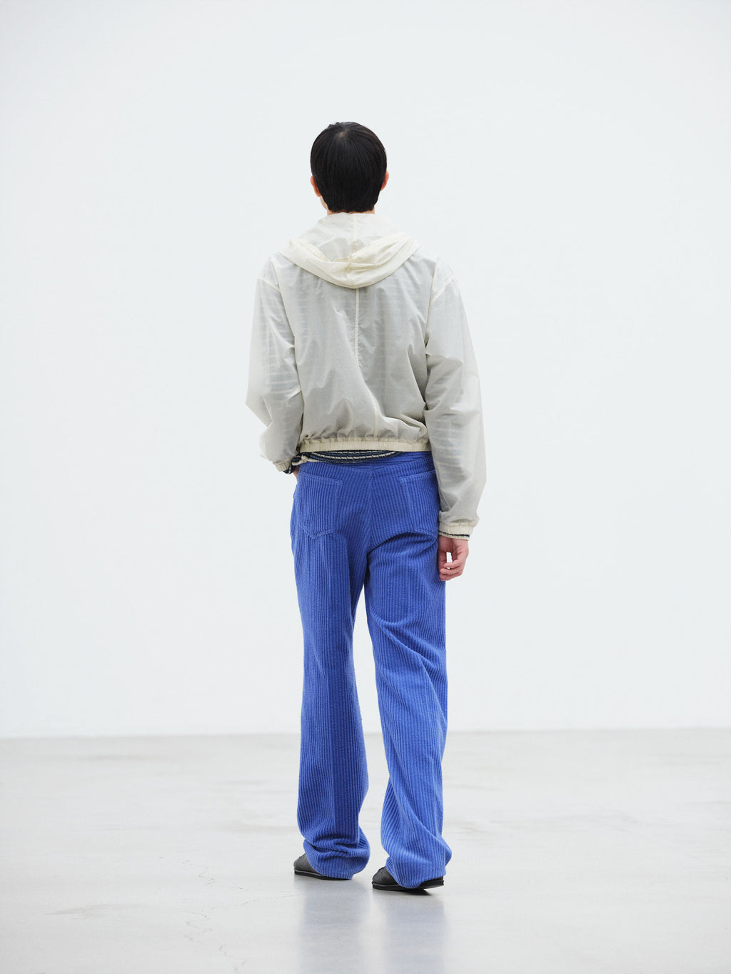 SHEER NYLON RIPSTOP HOODED BLOUSON