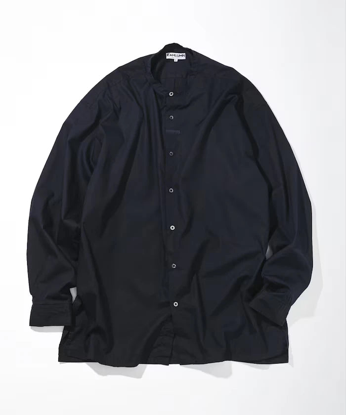Broadcloth Band Collar Shirt