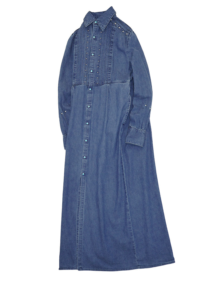8oz Denim Pintuck Sundance Dress