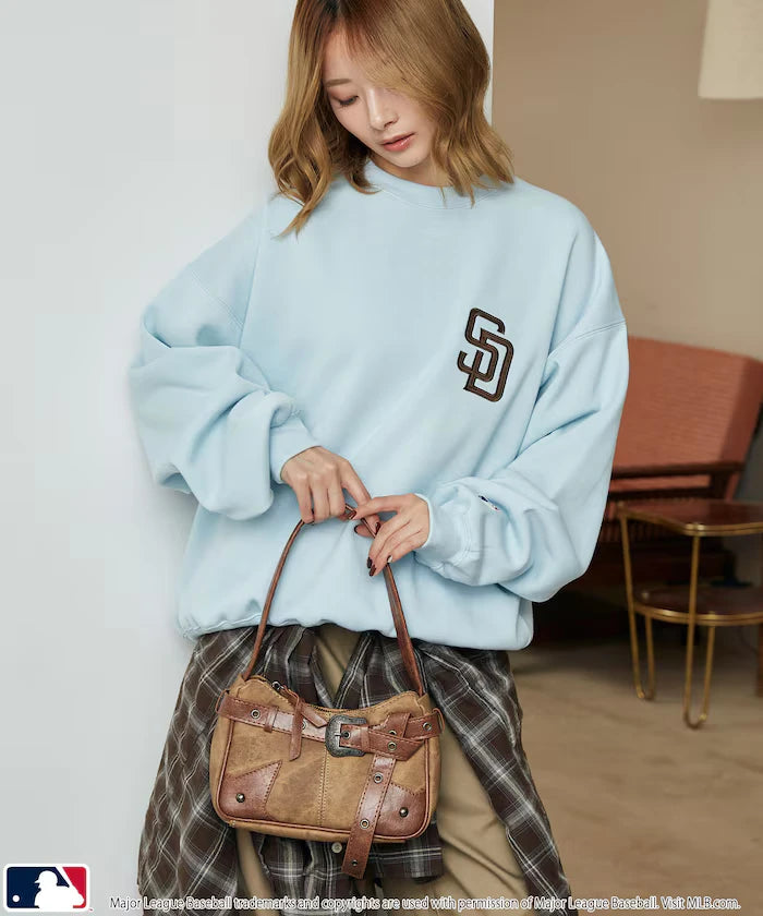 Custom MLB Fleece Crewneck Logo Sweatshirt Limited Edition