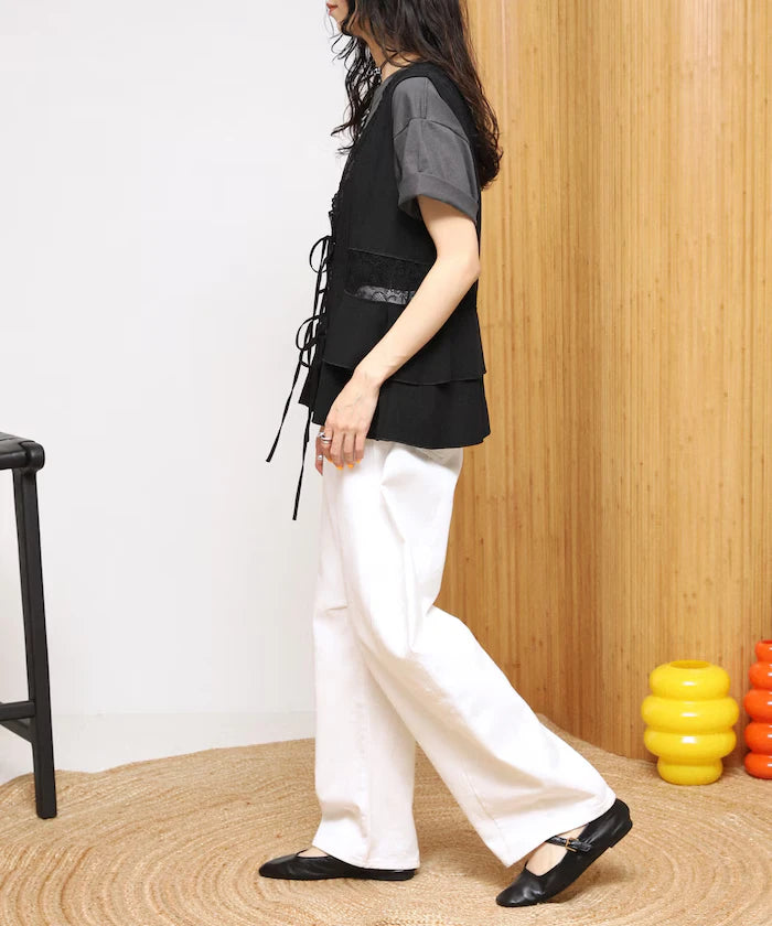 Switch Race Vintage Satin Ribbon Vest [Limited Release]