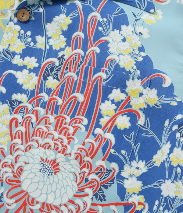 RAYON HAWAIIAN SHIRT “ROYAL FLOWER”