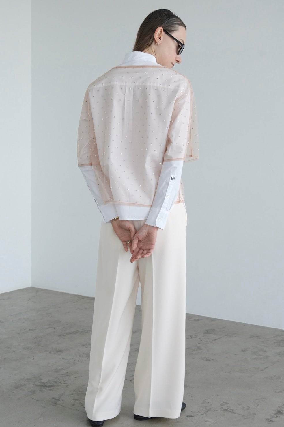 RHINESTONE SHEER TOPS