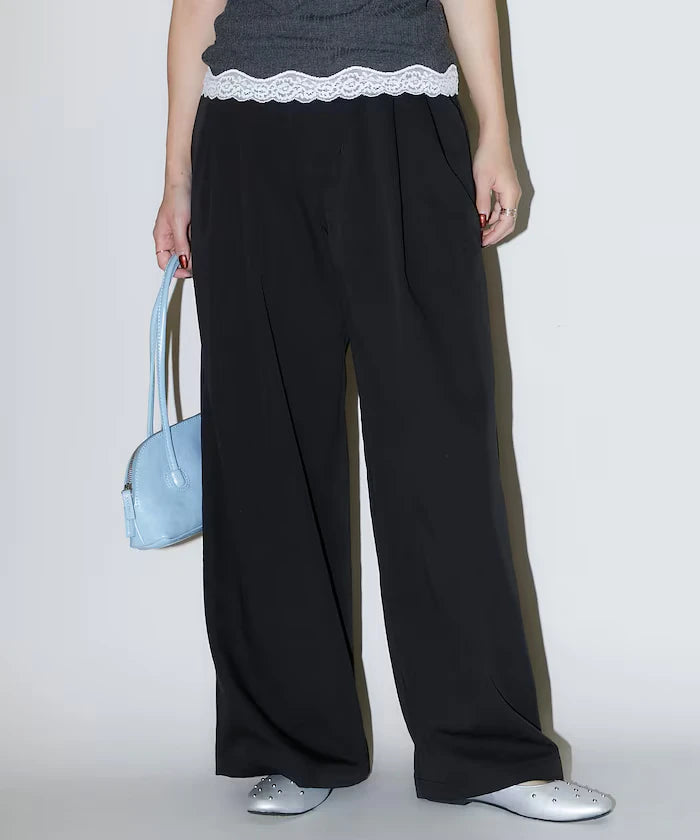 2-pleat slacks pants limited edition