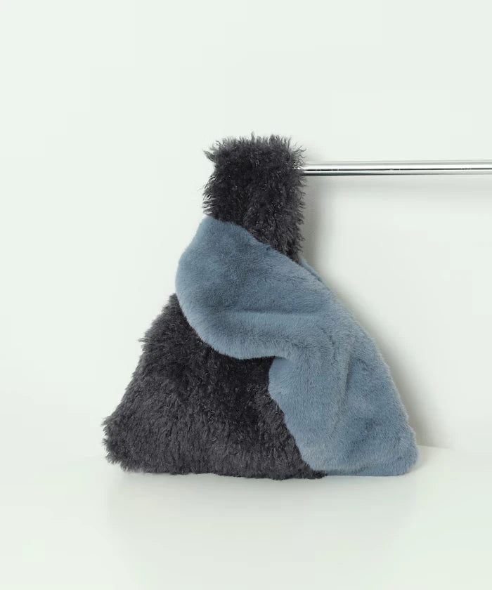 Faux Fur Combination Tote Bag
