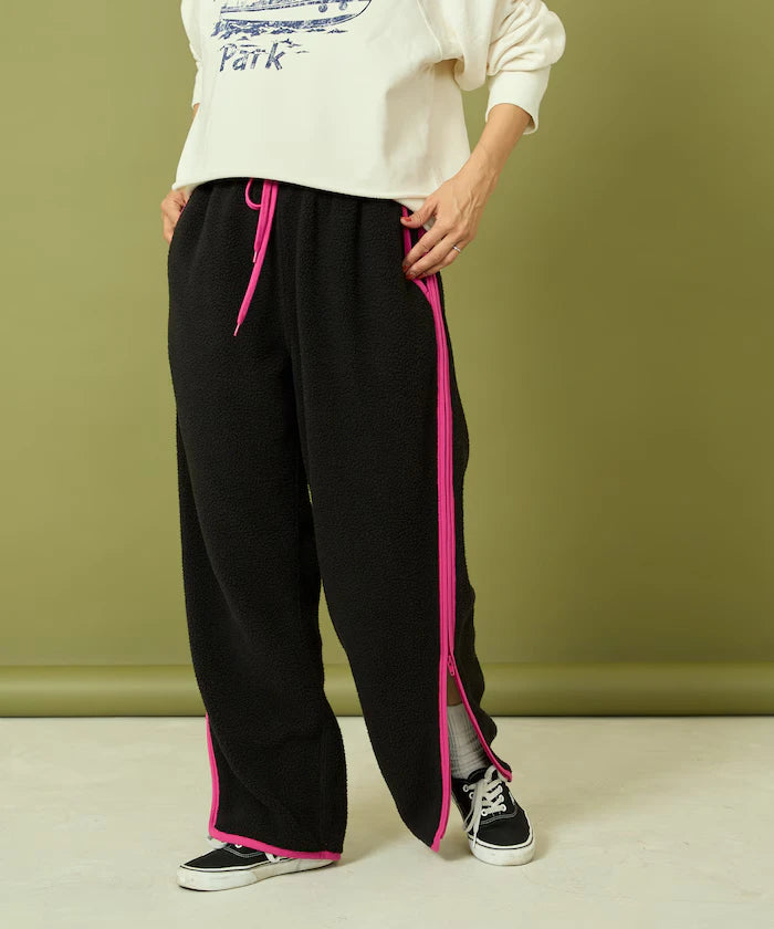 Side Zipper Fleece Pants