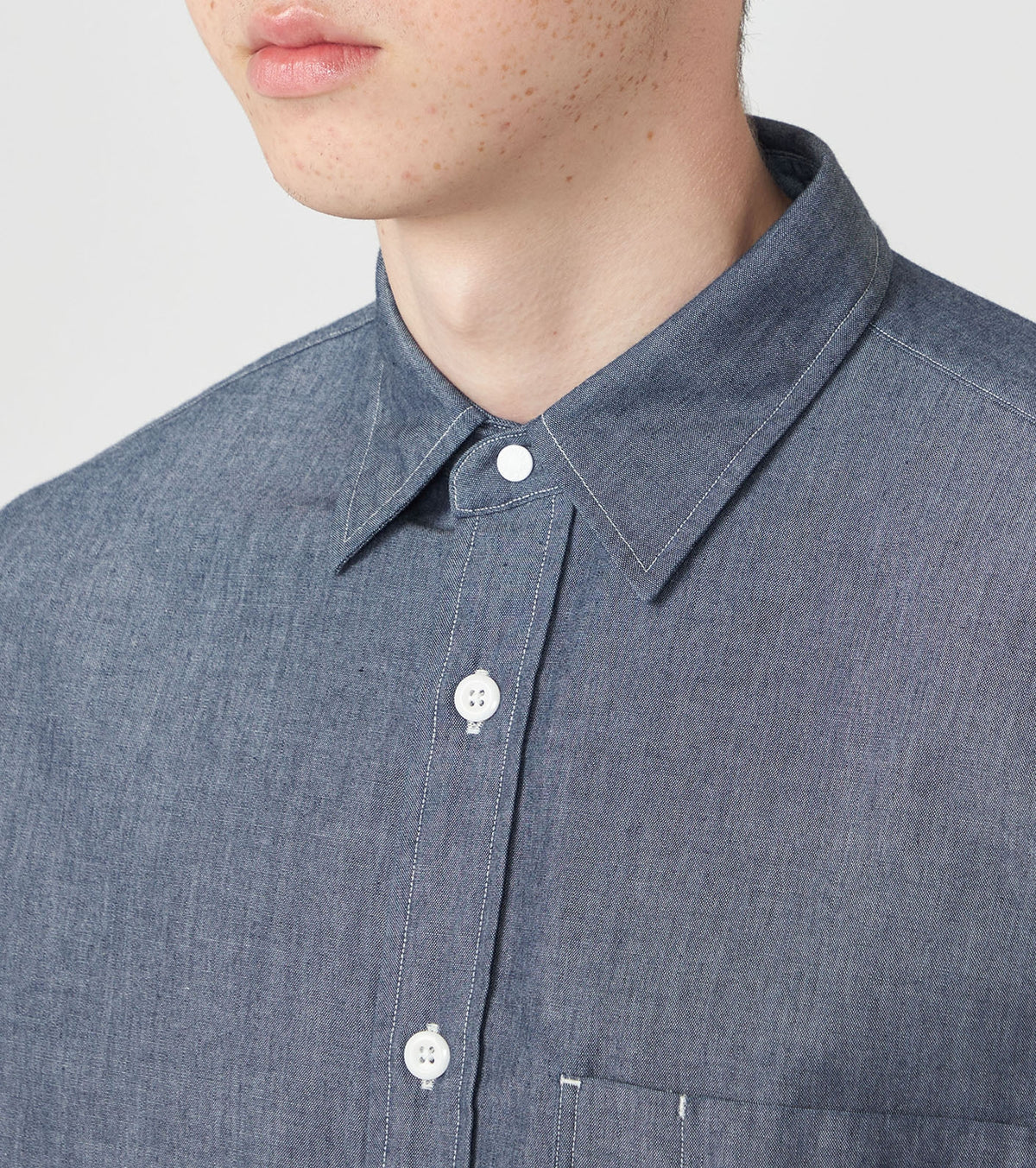 Regular Collar Chambray Field Shirt