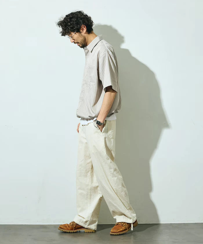 Spindle Stripe Short Sleeve Shirt / Compatible with Setup