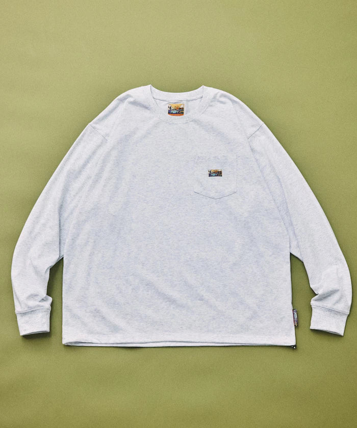 FREAK'S STORE for BEACH & FES Relax Fit One Point Logo Spindle Long Sleeve T-Shirt