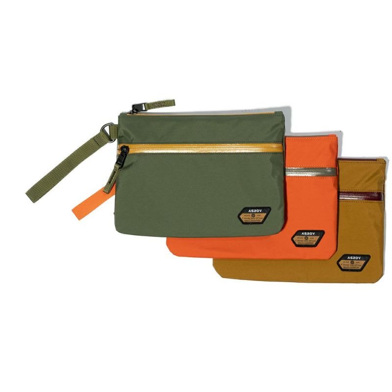 WATER PROOF FLAT POUCH Msize/KHAKI
