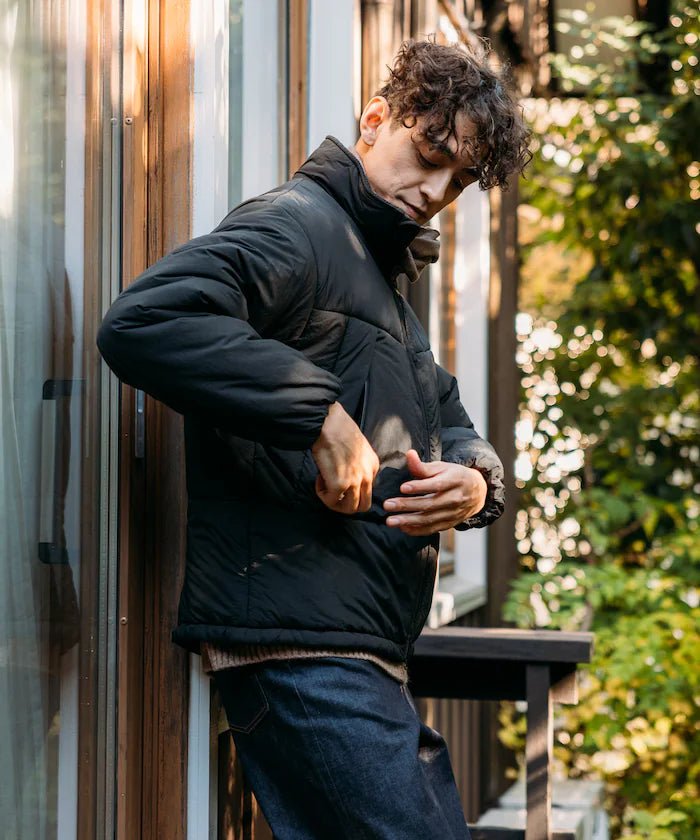 PRIMALOFT PUFF JACKET / Primaloft Stand Collar Puff Jacket / Insulated Blouson