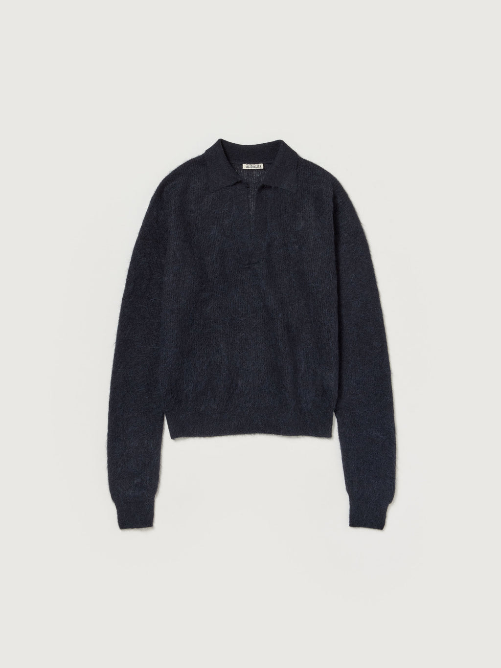 BABY SURI ALPACA SHEER KNIT SKIPPER POLO