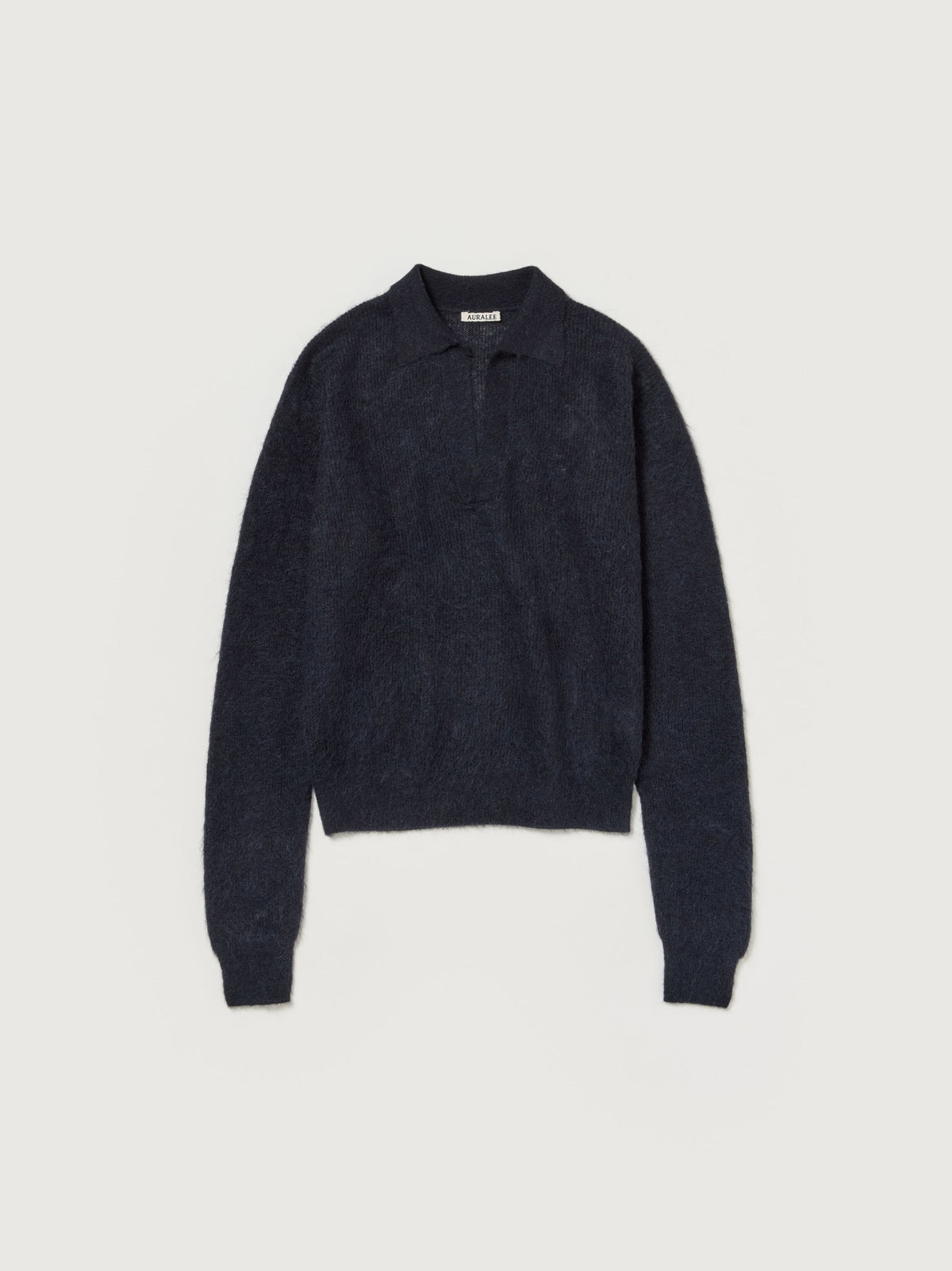 BABY SURI ALPACA SHEER KNIT SKIPPER POLO