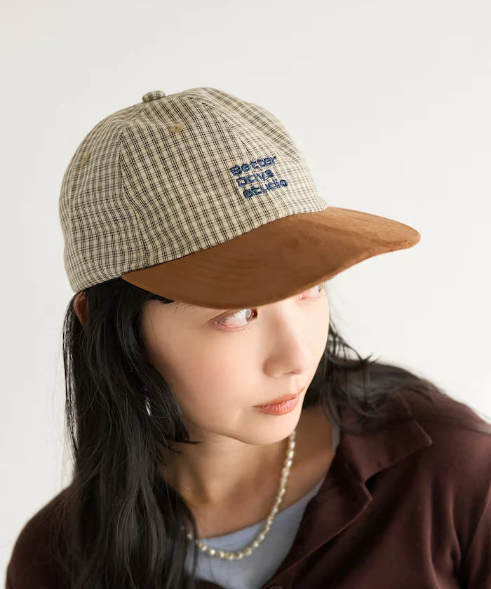 BetterDays Studio × FREAK'S STORE Two-Tone Flat Visor Check Cap