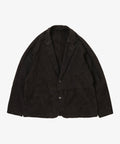 veste two button sheepskin black