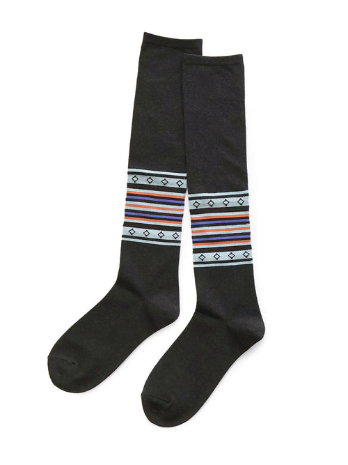 144 Pieces Gypsy Border High Socks