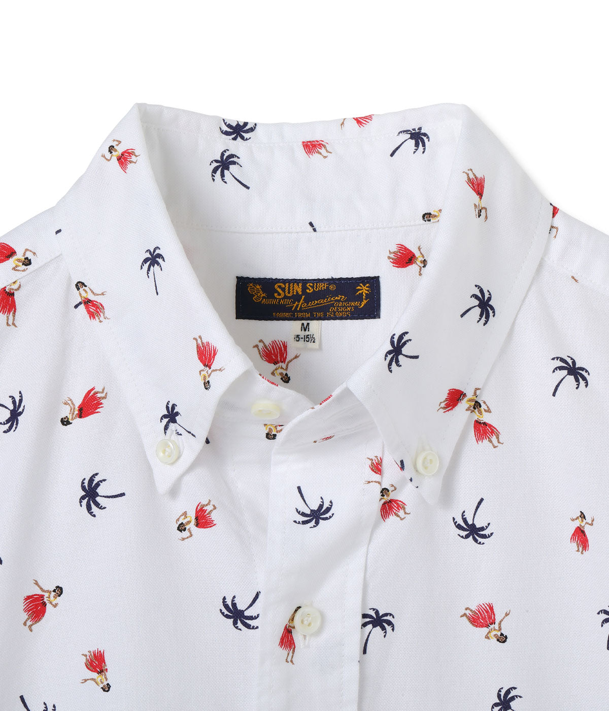 Cotton Oxford B.D. Shirt 'Hula Dancer'