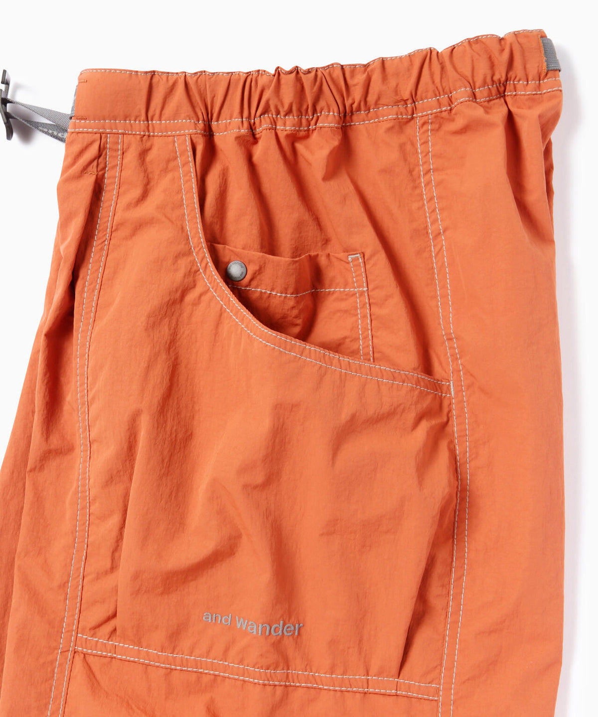 crinkled nylon pants